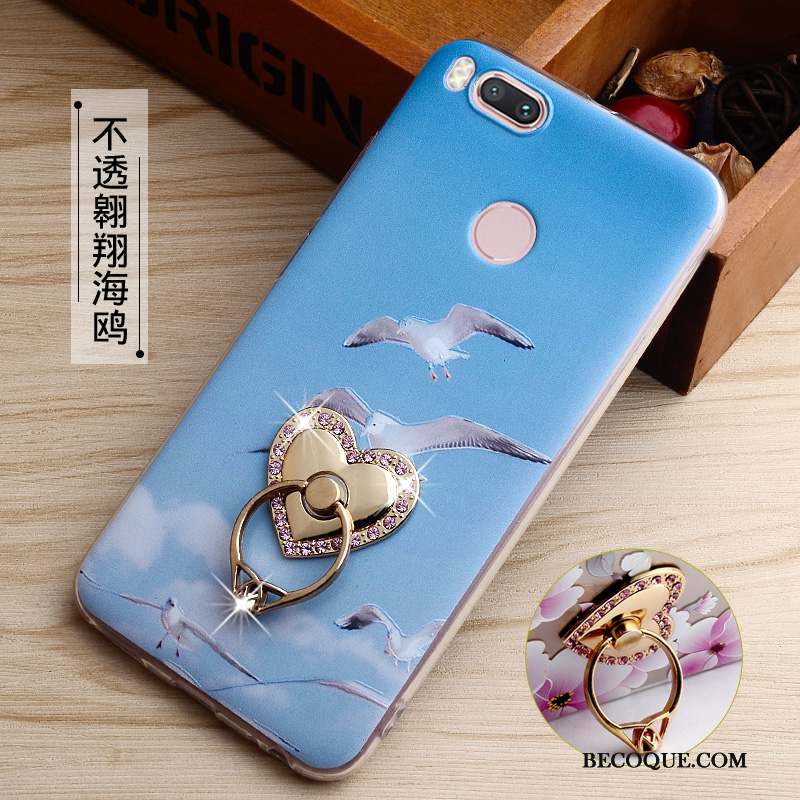 Mi 5x Gaufrage Anneau Fluide Doux Téléphone Portable Petit Coque De Téléphone
