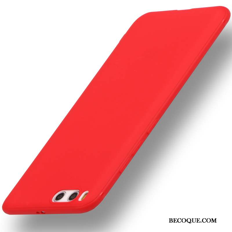 Mi 6 Personnalité Rouge Petit Coque De Téléphone Protection Délavé En Daim