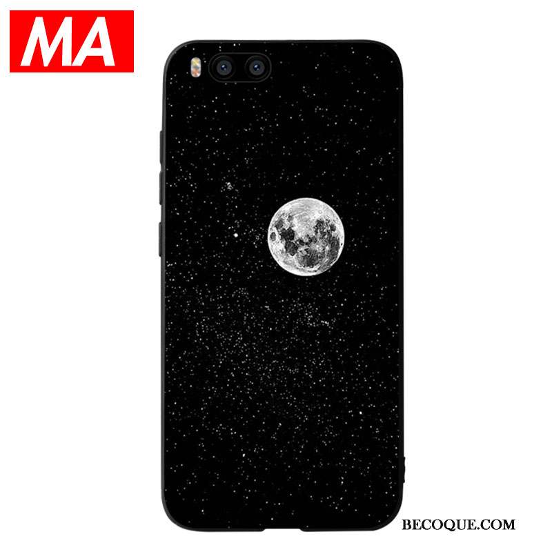 Mi 6 Personnalité Univers Abstrait Coque De Téléphone Noir Simple