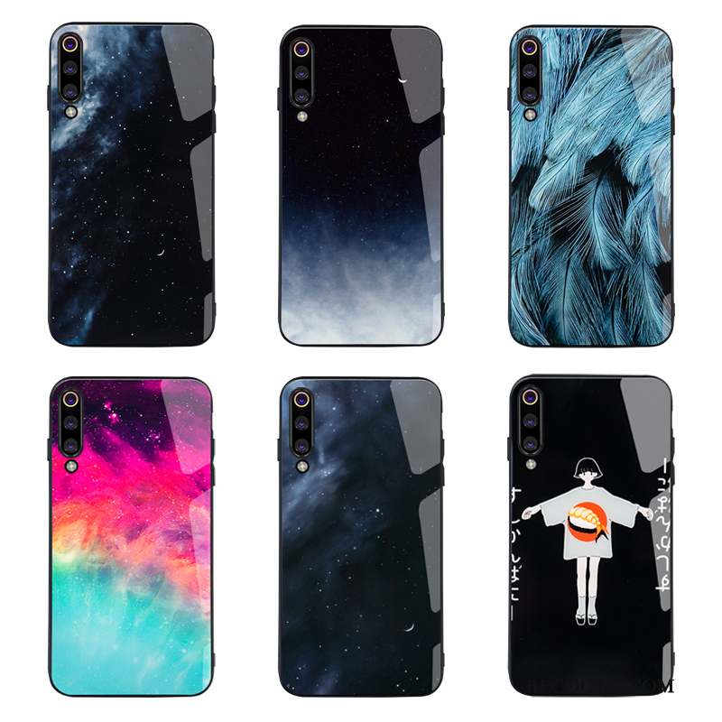 Mi 9 Coque Personnalité Net Rouge Vent Créatif Noir Miroir