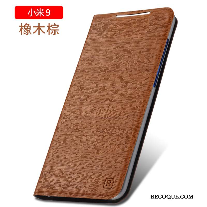 Mi 9 Délavé En Daim Protection Tendance Fluide Doux Coque De Téléphone