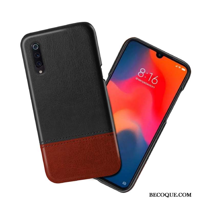 Mi 9 Lite Coque Personnalité Nouveau Incassable Petit Étui En Cuir Qualité