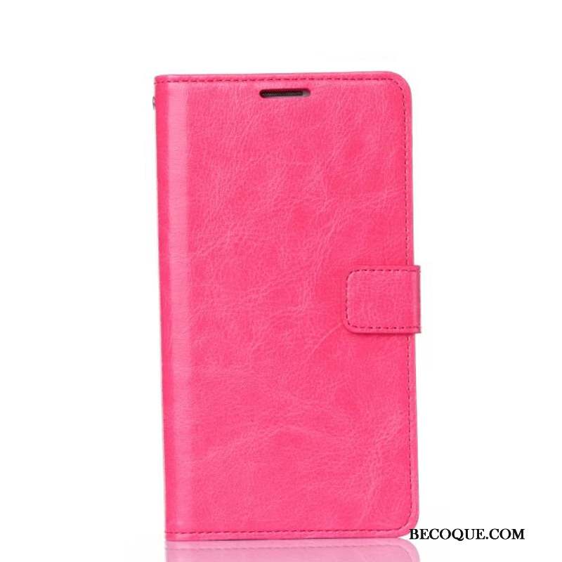 Mi A1 Coque Étui Petit Téléphone Portable Housse Rouge Étui En Cuir