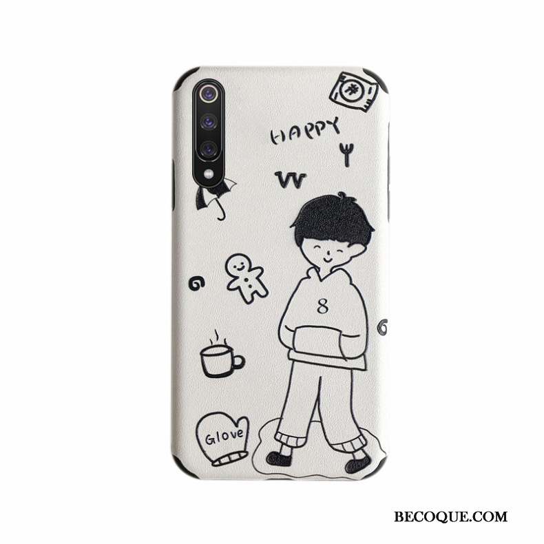 Mi A3 Coque Créatif Dessin Animé Délavé En Daim Jeunesse Incassable Petit