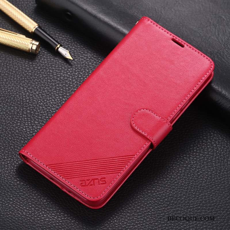 Mi A3 Coque Téléphone Portable Protection Incassable Rouge Petit Étui