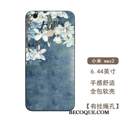 Mi Max 2 Coque Créatif Tout Compris Fleur Ornements Suspendus Art Incassable