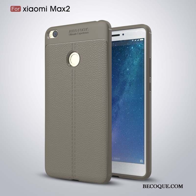 Mi Max 2 Coque En Silicone Incassable Protection Rouge Gris De Téléphone