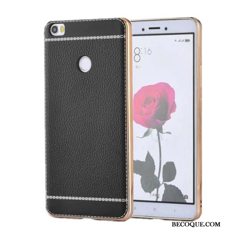 Mi Max 2 Coque Protection Placage Modèle Fleurie Fluide Doux Petit Cuir