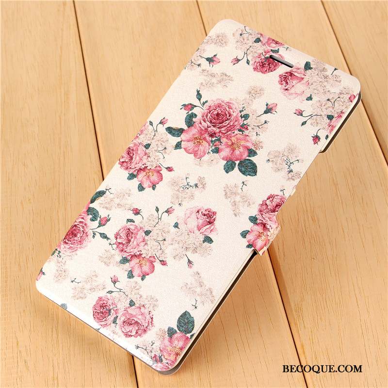 Mi Max 2 Coque Rose Mignonne Étui En Cuir Charmant Clamshell Mesh