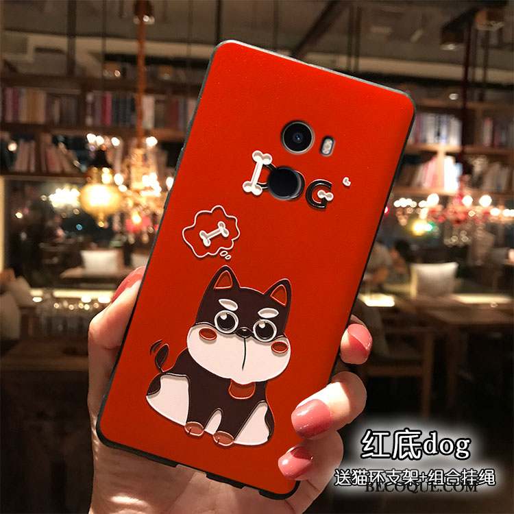 Mi Mix 2 Coque De Téléphone Incassable Petit Rouge Nouveau Super Mignon