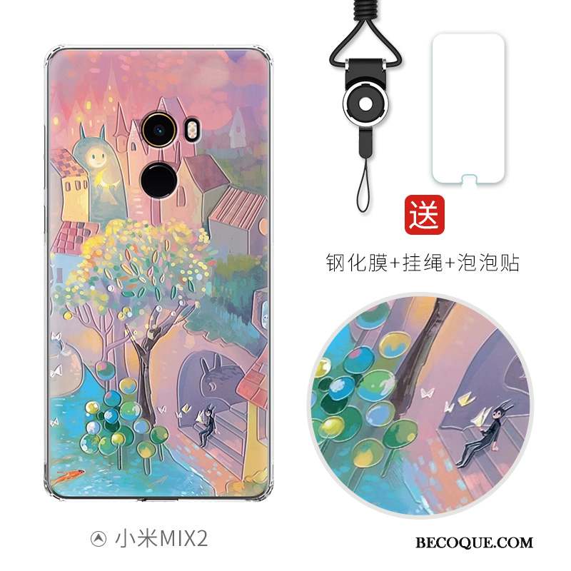 Mi Mix 2 Coque De Téléphone Tout Compris Ballon Créatif Dessin Animé Incassable