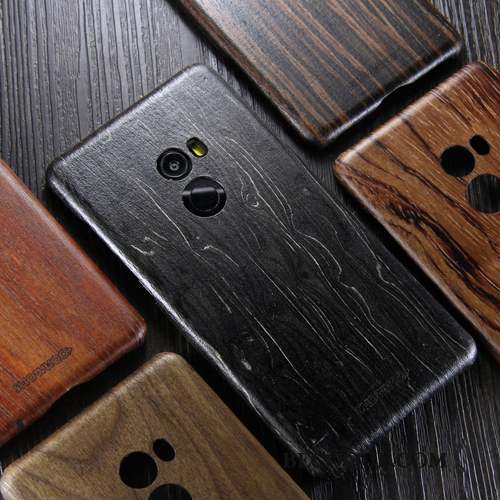 Mi Mix 2 Coque En Bois Noir Petit Protection Bois Massif Étui