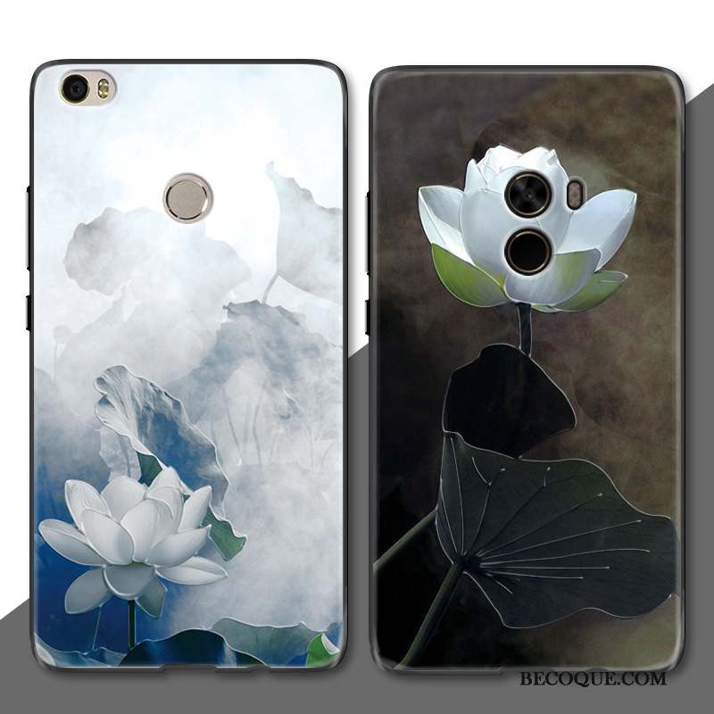 Mi Mix 2 Coque Fleur Petit Style Chinois Blanc Téléphone Portable Ornements Suspendus