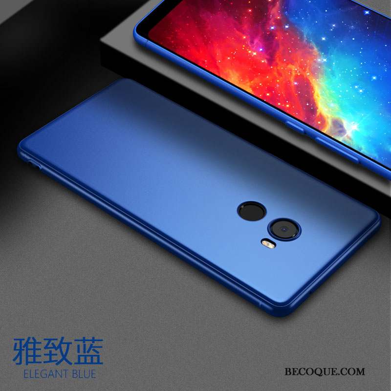 Mi Mix 2 Coque Protection Silicone Incassable Petit Fluide Doux Délavé En Daim