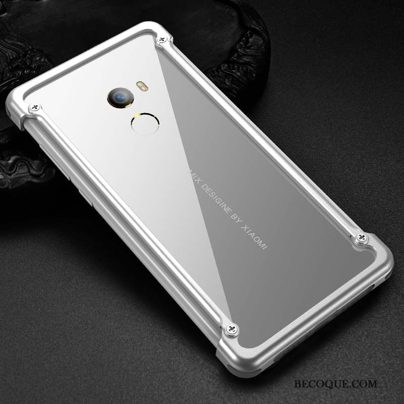 Mi Mix 2 Coque Étui Gris Personnalité Protection Tendance Petit