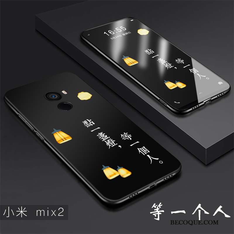 Mi Mix 2 Petit Fluide Doux Coque De Téléphone Tout Compris Personnalité Délavé En Daim