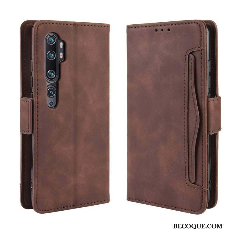 Mi Note 10 Coque De Téléphone Housse Carte Petit Étui En Cuir Protection