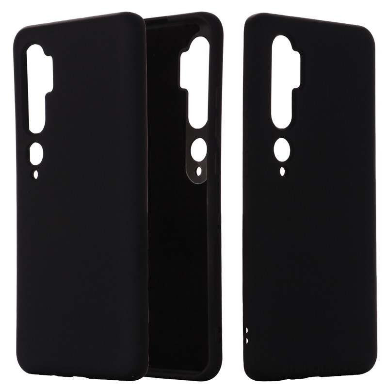 Mi Note 10 Noir Silicone Coque De Téléphone Petit Étui Protection