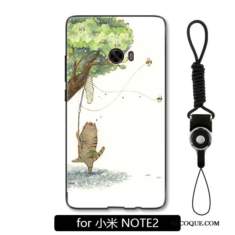 Mi Note 2 Coque Squid Créatif Protection Dessin Animé Charmant Étui