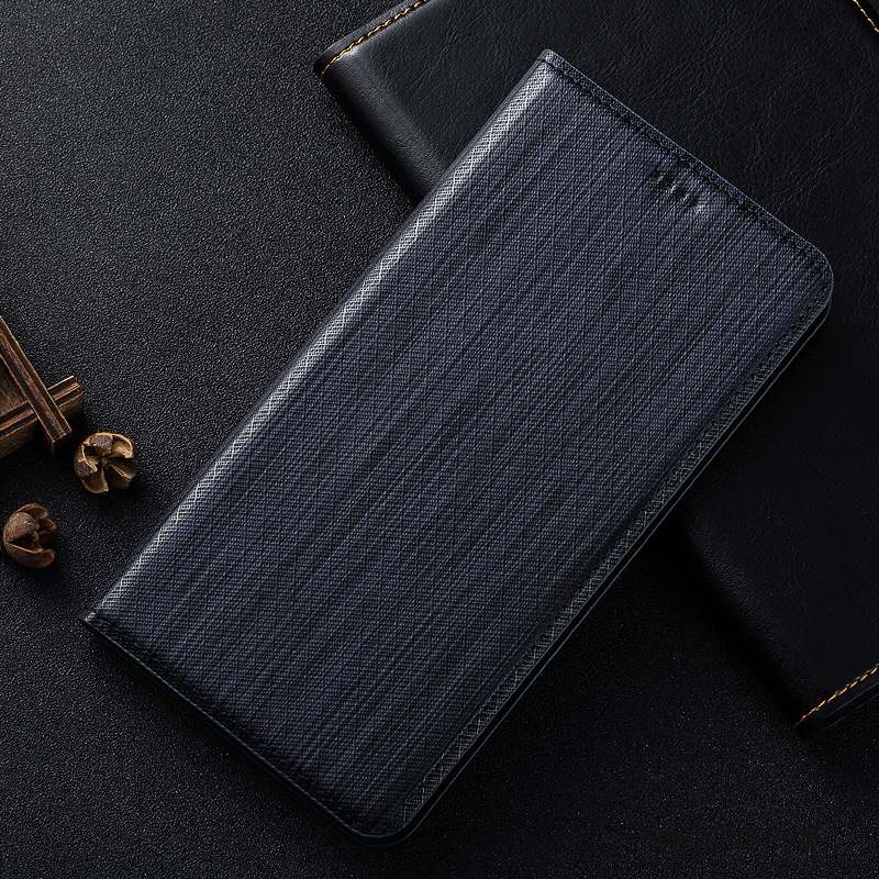 Mi Note 2 Coque Étui En Cuir Petit Protection Plaid Cuir Véritable Housse