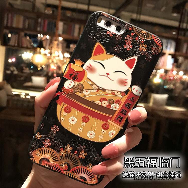 Mi Note 3 Coque Dessin Animé Silicone Charmant Petit Étui Style Chinois