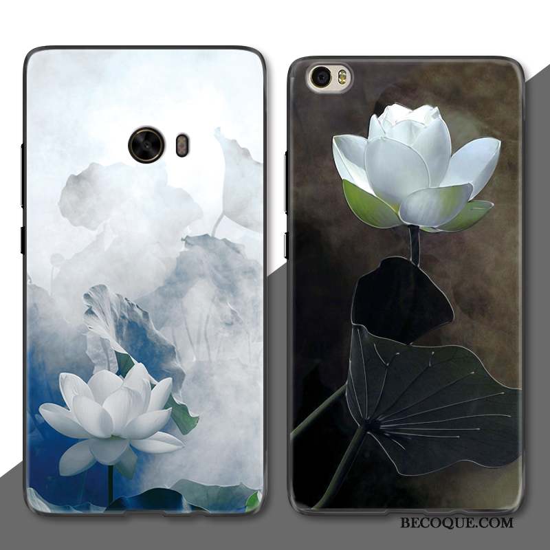 Mi Note 3 Coque Protection Art Fleur Style Chinois Petit Luxe