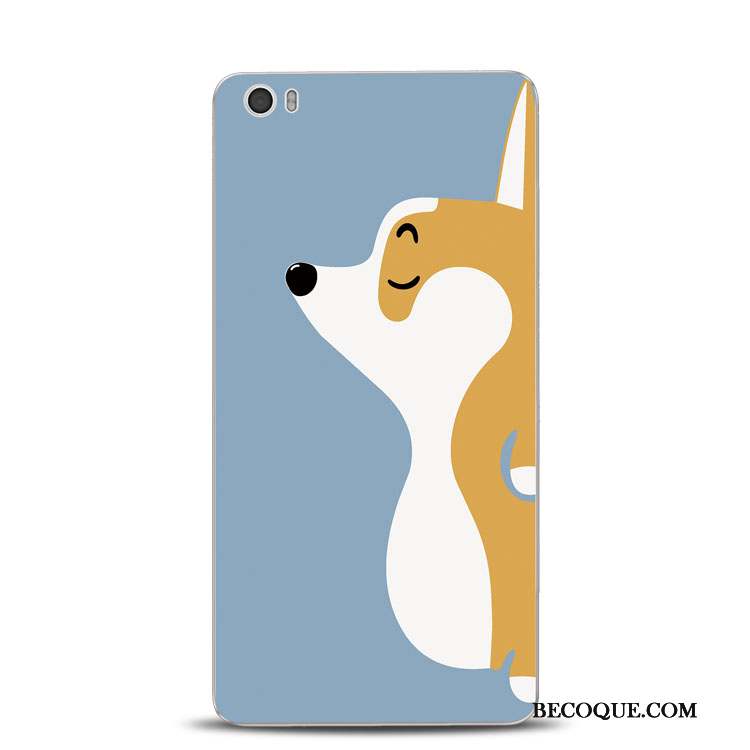 Mi Note Coque Bleu Clair Fluide Doux Gaufrage Silicone Anneau