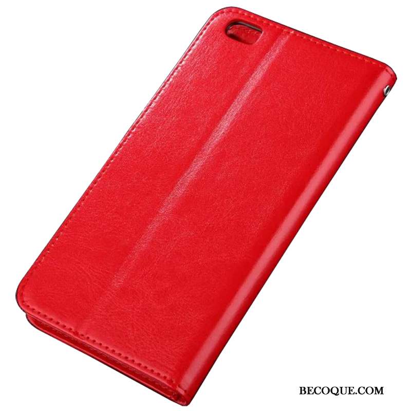 Mi Note Coque De Téléphone Étui Clamshell Tout Compris Petit Rouge