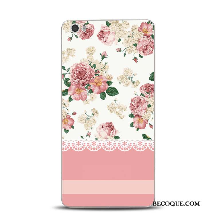 Mi Note Rose Fluide Doux Vert Support Coque Gaufrage