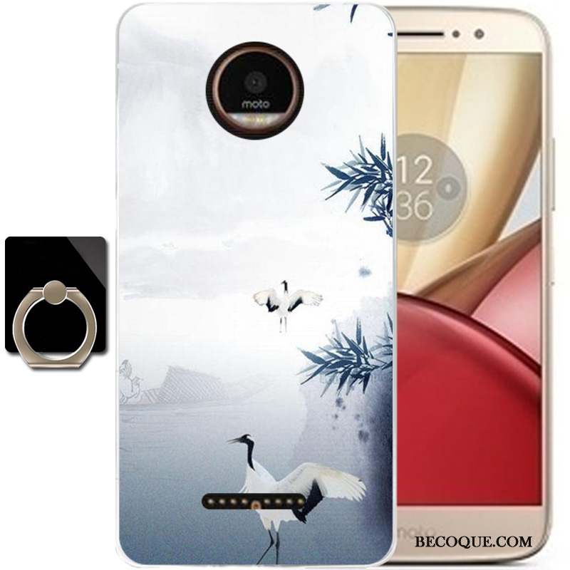 Moto C Tout Compris Protection Transparent Coque De Téléphone Bleu Clair Étui