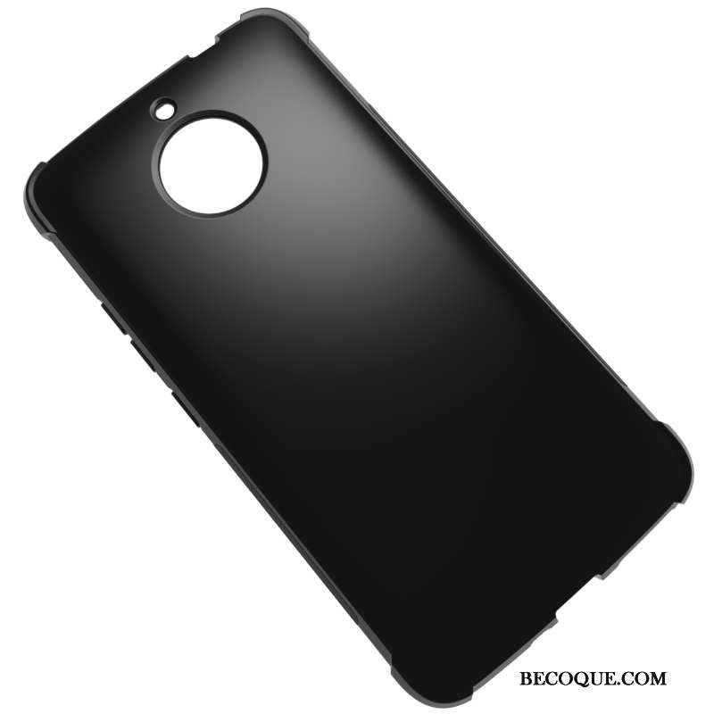 Moto E4 Plus Noir Protection Étui Coque Fluide Doux Antidérapant