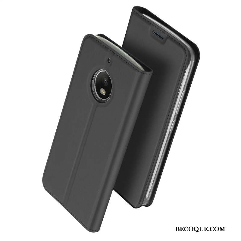 Moto E4 Plus Téléphone Portable Légères Étui En Cuir Coque Incassable Carte