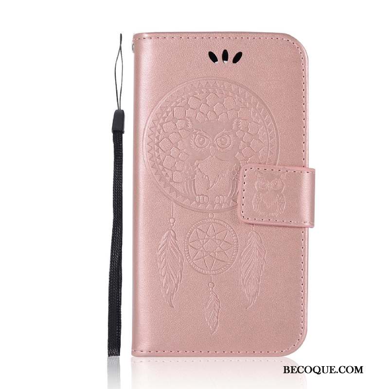 Moto G4 Play Coque Rose Mesh Vent Téléphone Portable Étui En Cuir Chat