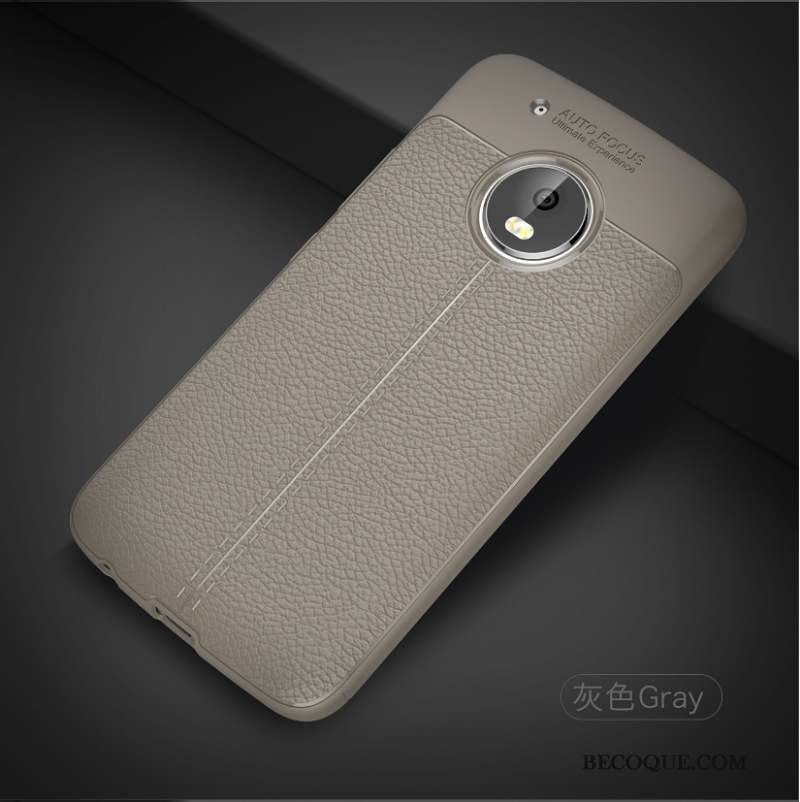 Moto G5 Coque Protection Gris Fluide Doux Téléphone Portable Étui Incassable