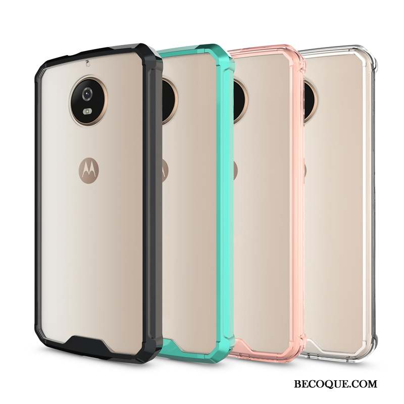 Moto G5s Plus Résistant Aux Rayures Tout Compris Rose Coque De Téléphone Fluide Doux Simple
