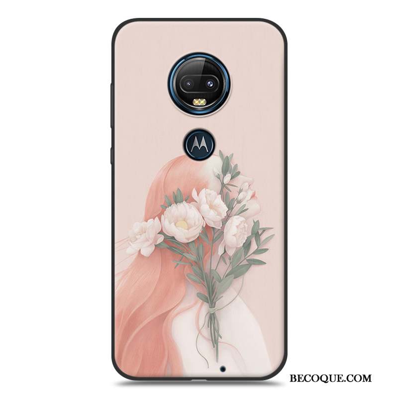 Moto G7 Coque De Téléphone Fluide Doux Vent Créatif Étui Personnalité