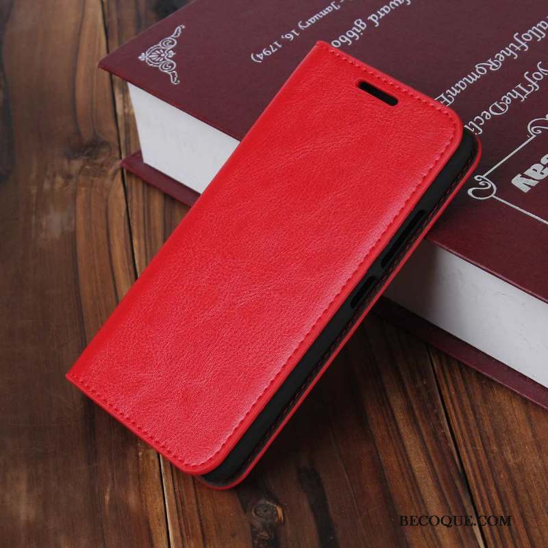 Moto G8 Cuir Véritable Coque De Téléphone Modèle Fleurie Protection Incassable Étui