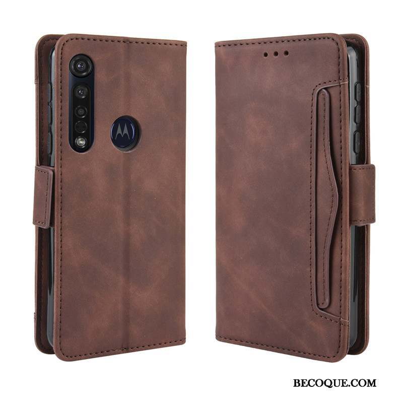 Moto G8 Plus Coque Téléphone Portable Protection Étui Housse Étui En Cuir