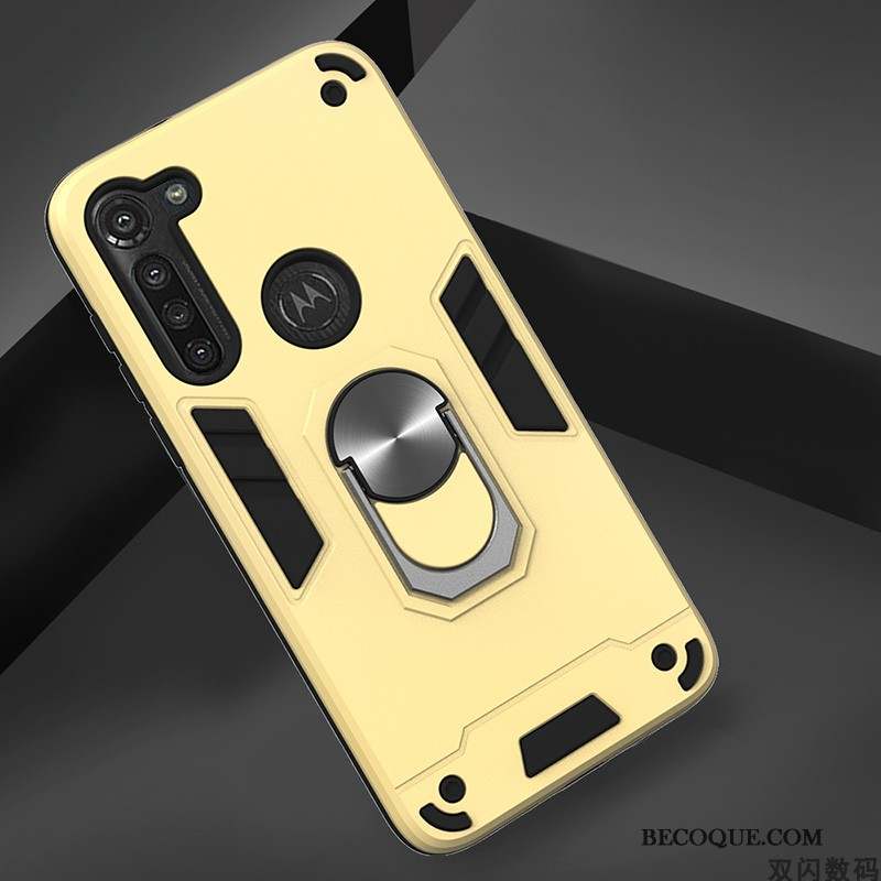 Moto G8 Power Coque De Téléphone Incassable Jaune Tendance Simple Étui