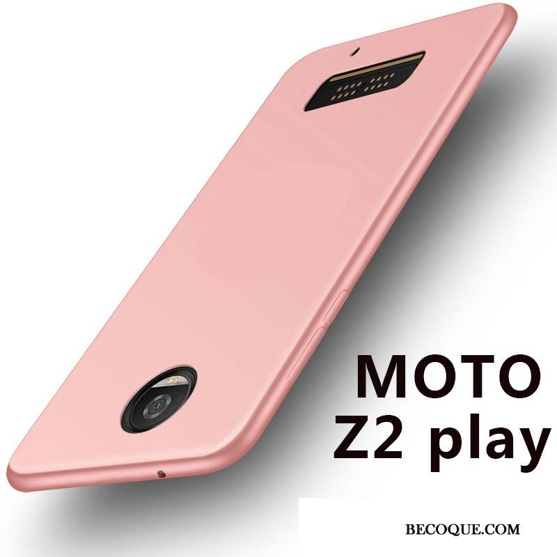 Moto Z2 Play Coque De Téléphone Protection Or Rose Tout Compris Silicone