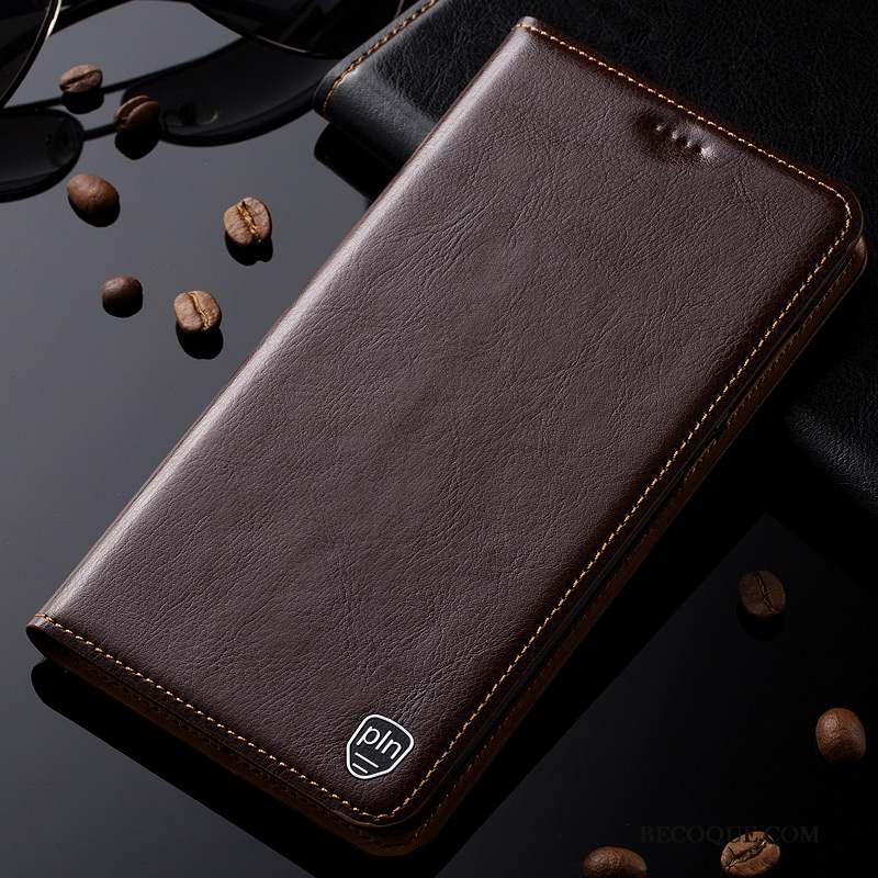 Moto Z2 Play Cuir Véritable Protection Foncé Coque De Téléphone Téléphone Portable Modèle Fleurie