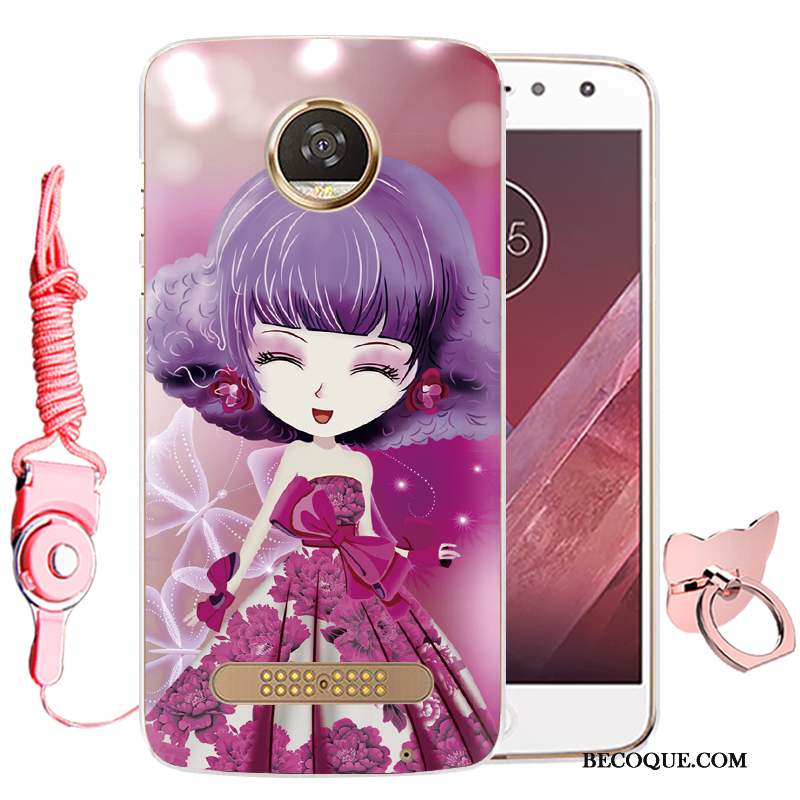 Moto Z2 Play Téléphone Portable Étui Protection Violet Fluide Doux Coque De Téléphone