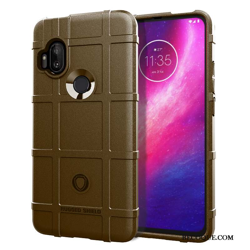 Motorola One Hyper Bordure Simple Coque De Téléphone Protection Étui Incassable