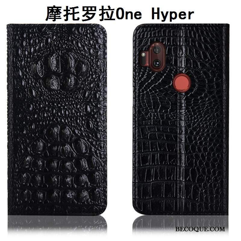 Motorola One Hyper Tout Compris Coque De Téléphone Étui Protection Housse Cuir Véritable