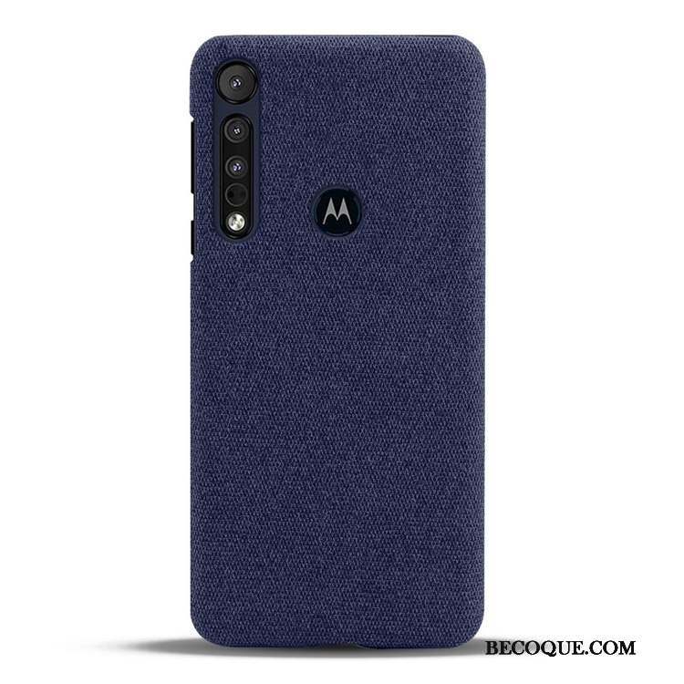 Motorola One Macro Coque De Téléphone Protection Étui Légères Bleu