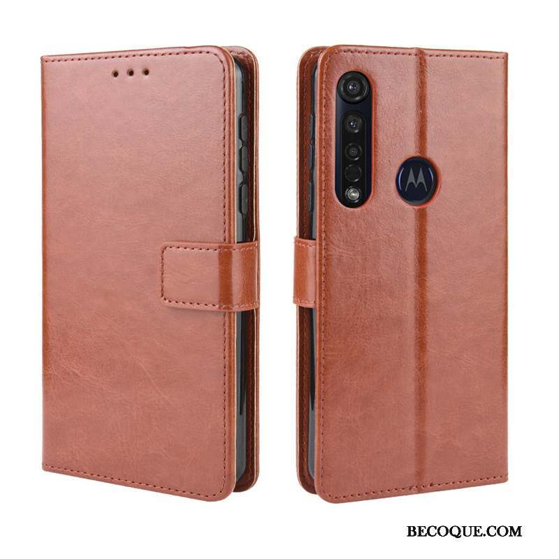 Motorola One Macro Modèle Fleurie Housse Coque De Téléphone Protection Étui En Cuir