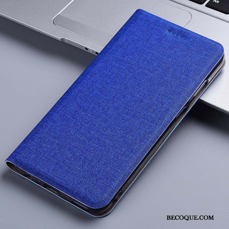 Motorola One Vision Incassable Étui Tout Compris Coque De Téléphone Bleu Lin