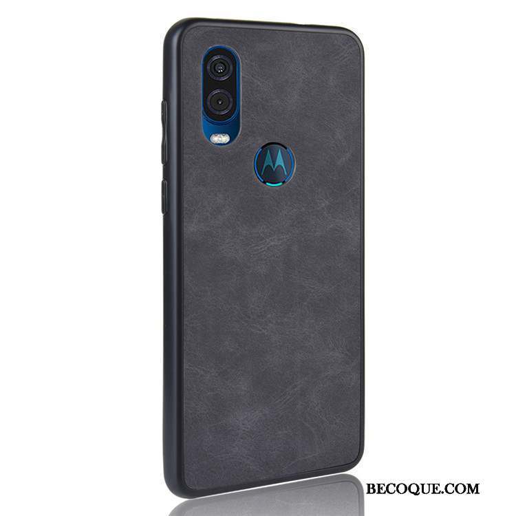 Motorola One Vision Protection Incassable Étui Coque De Téléphone Noir