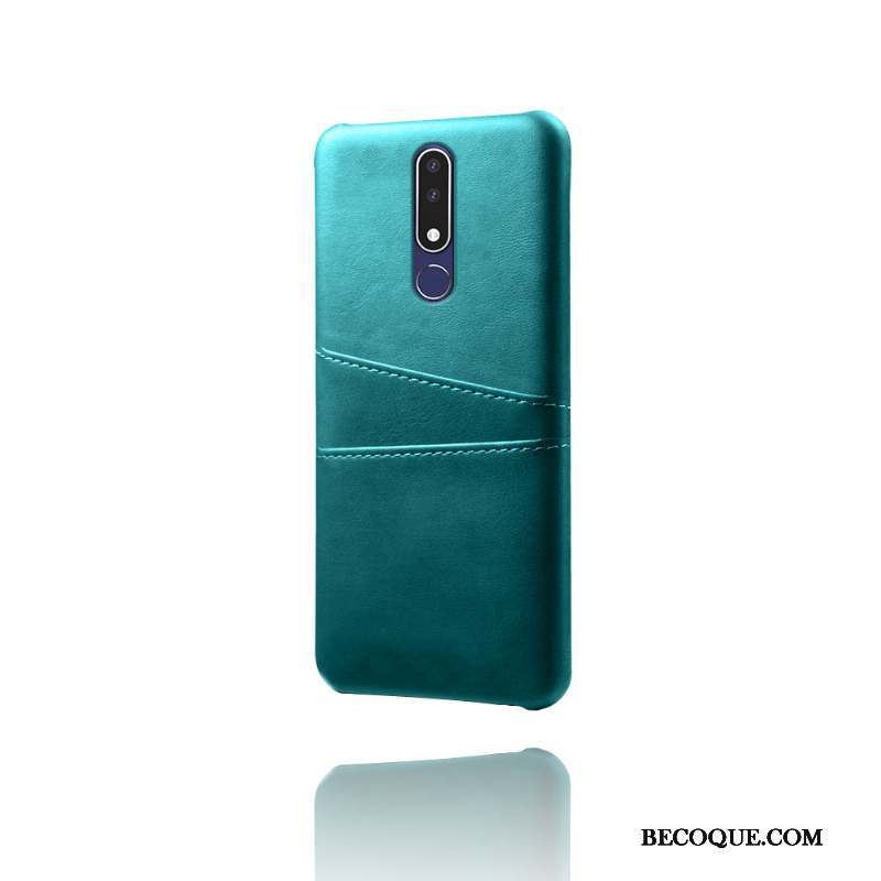 Nokia 3.1 Plus Protection Carte Vert Étui Coque De Téléphone