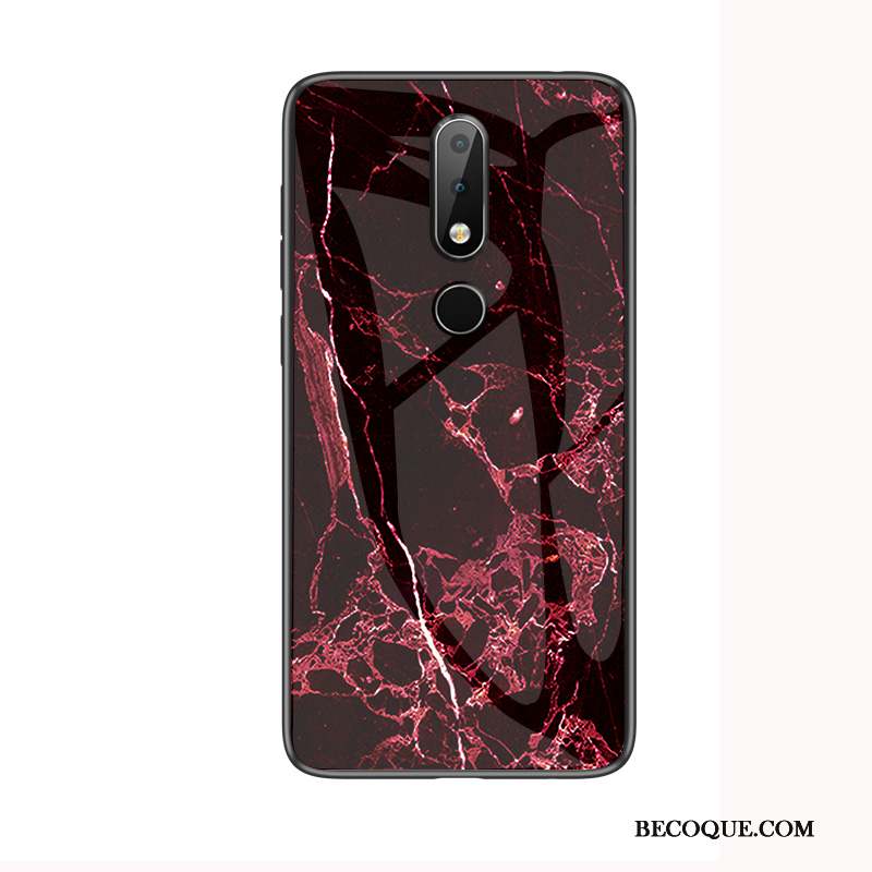 Nokia 4.2 Grand Amoureux Modèle Fleurie Rouge Verre Coque De Téléphone